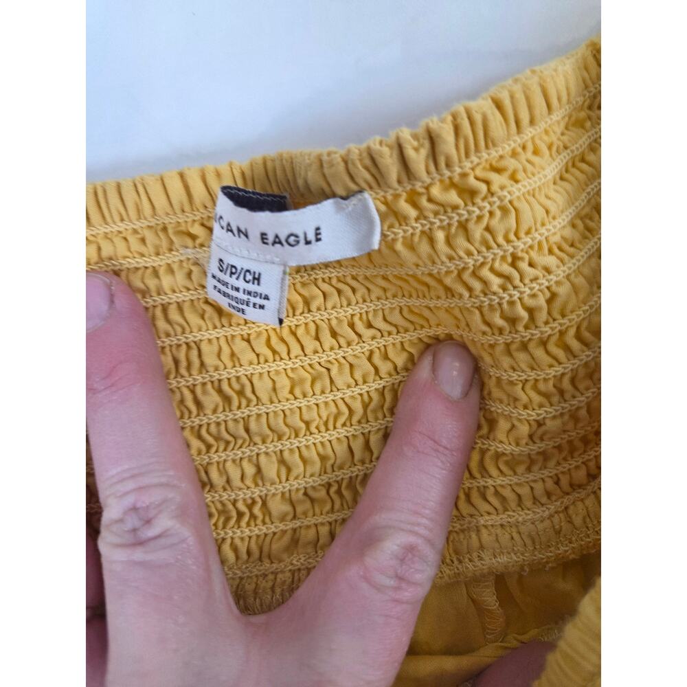American Eagle outfitters Eyelet Ruffle Mini Skirt Size; S - Picture 4 of 7